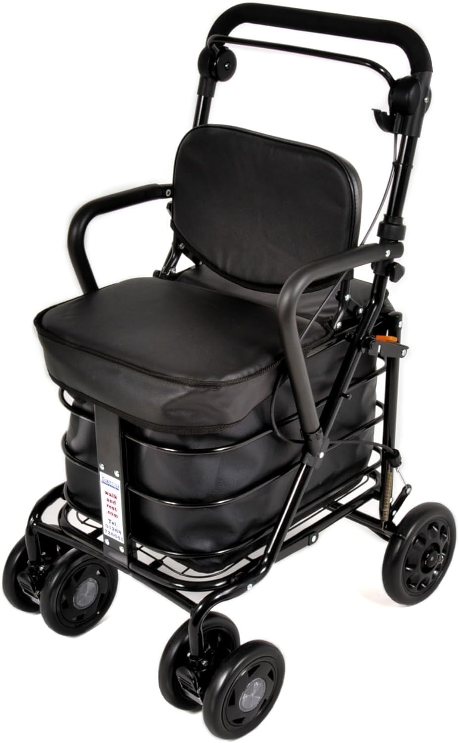 Prestige Walk & Rest Royal Shopping Trolley with Seat & Armrest Fully Assembled