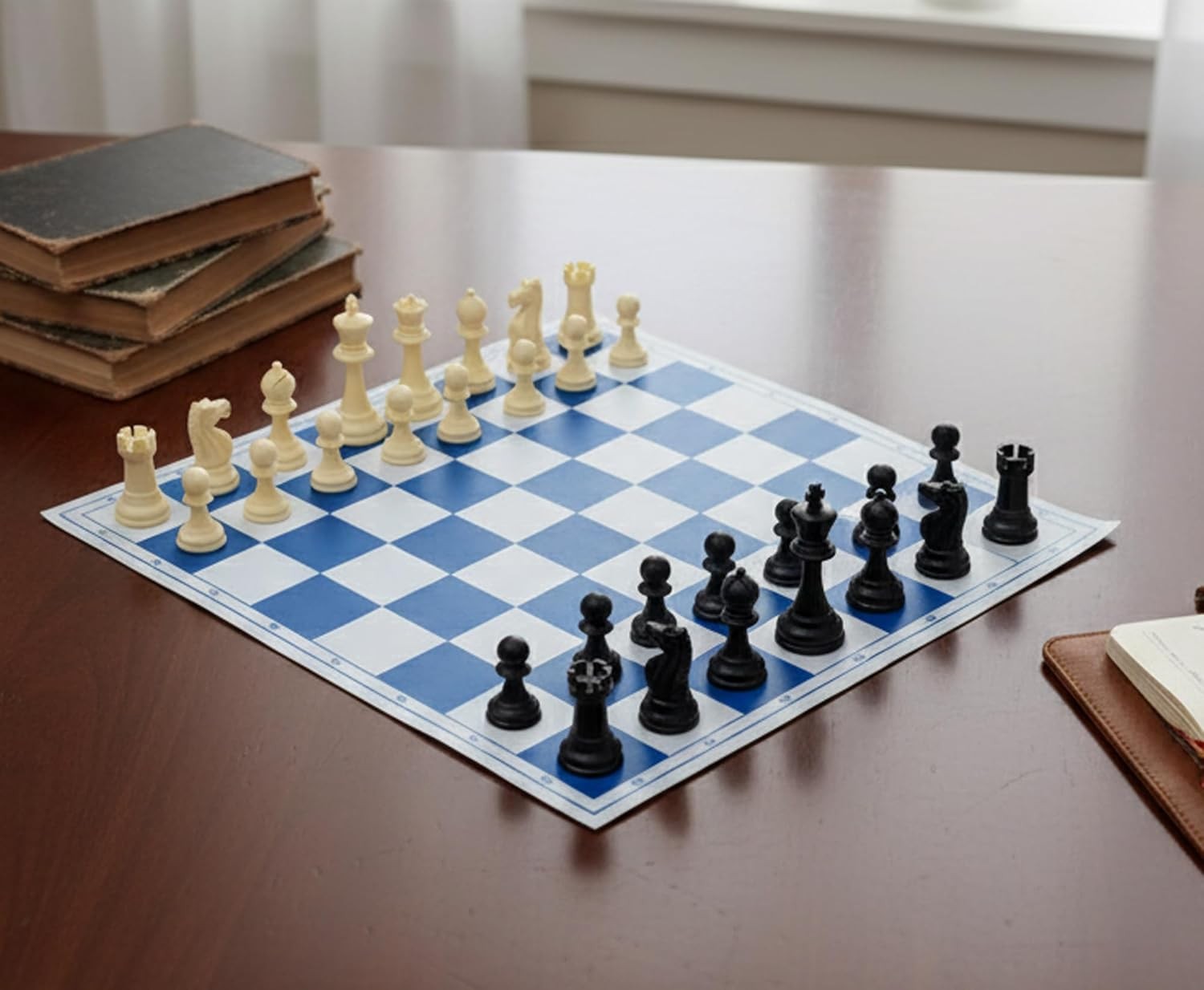16" Wooden Chess Board | 16×16 Rosewood Board Only | Premium Hand-Carved Squares