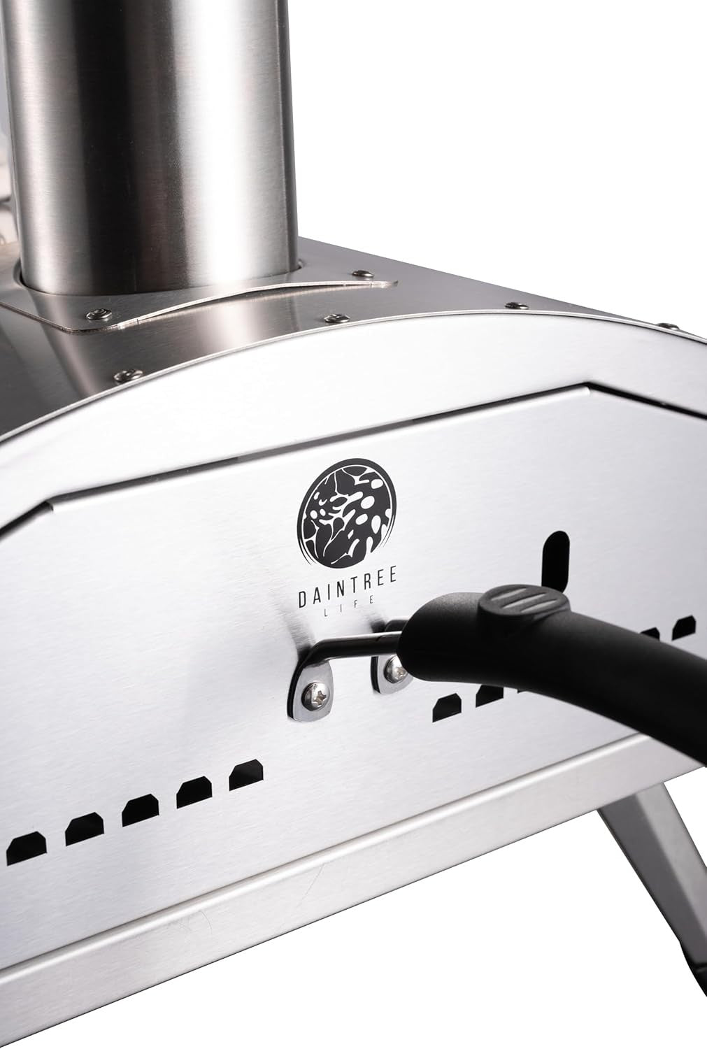12" Dual Fuel Pizza Oven | Gas + Wood Fired Outdoor BBQ Grill w/ Paddle & Cover