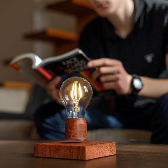 Magnetic Levitating Bulb Lamp Floating LED Desk Lamp Touch-Control Night Light