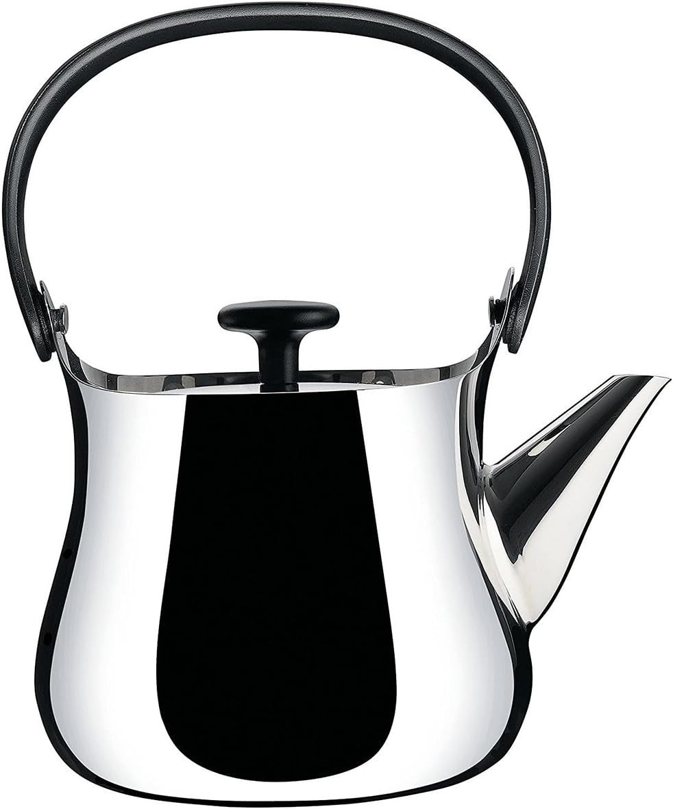 Stainless Steel Teapot Kettle with Infuser Induction Compatible Silver