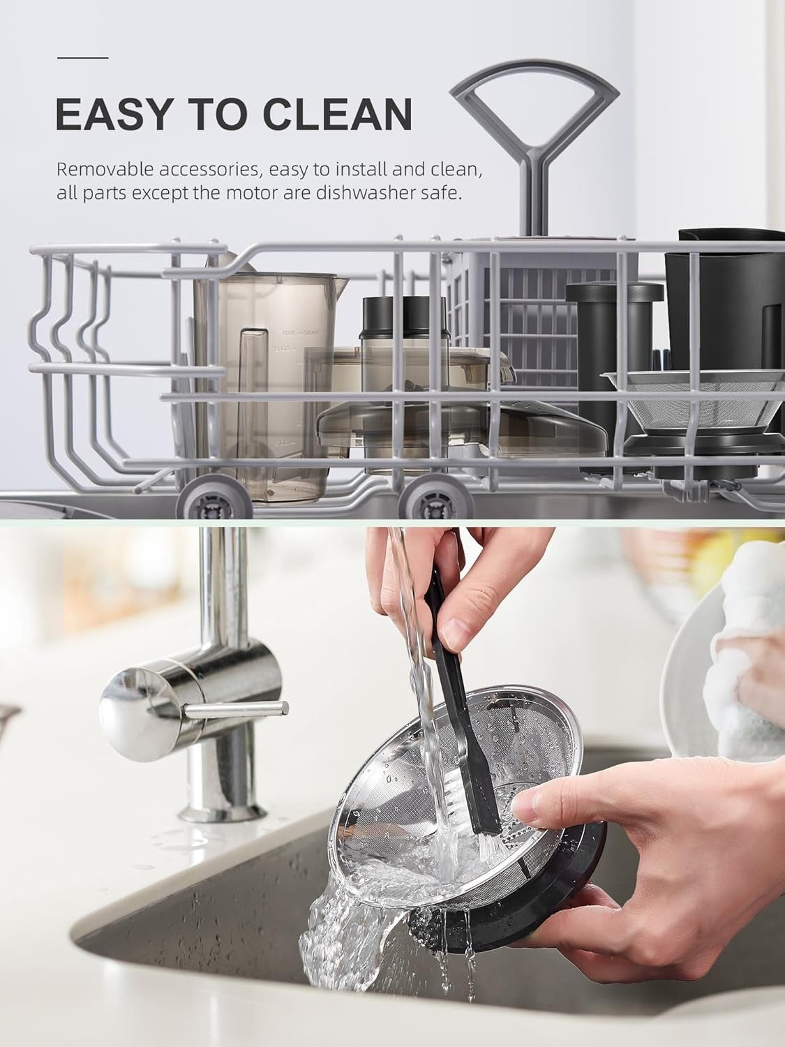 500W Centrifugal Juicer 3in Wide Mouth Dual Speed Stainless Steel