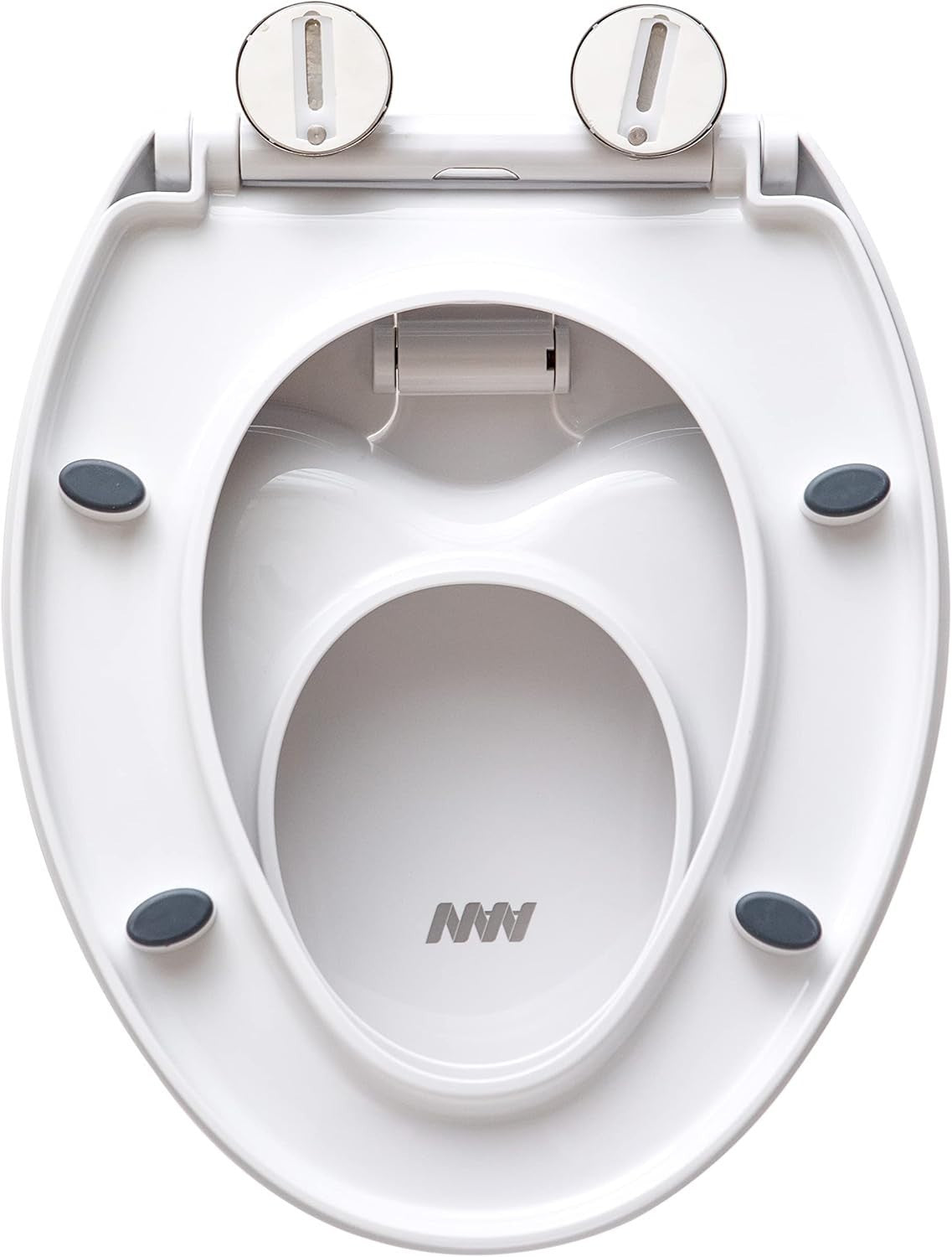 2-in-1 Family Toilet Seat Soft Close Child Seat Quick Release O-Shape PP