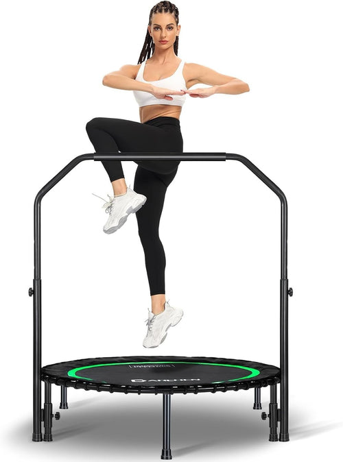 100cm Mini Rebounder Trampoline 400lb Quiet Indoor Fitness Adults
