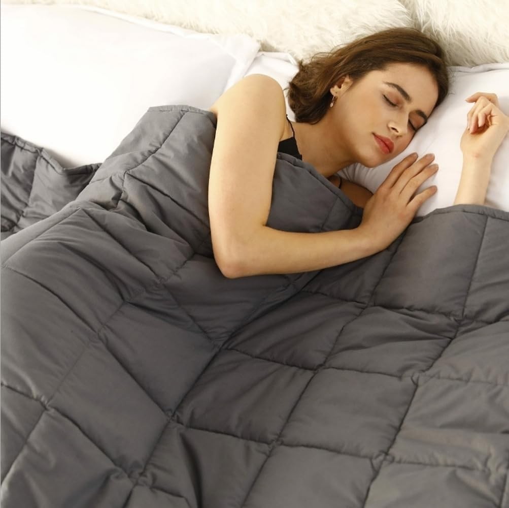 5kg Weighted Blanket Grey 50x60" (127x152cm) Soft Polyester for Sleep