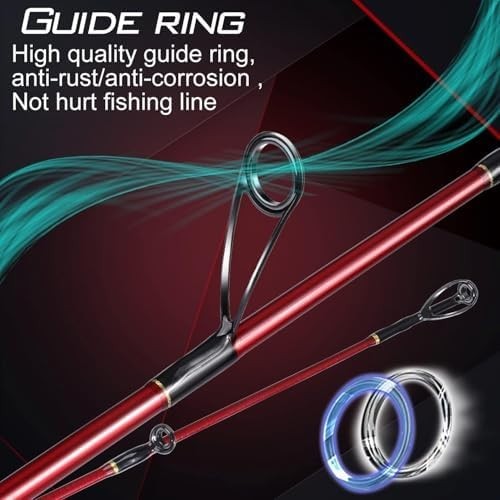 2-Piece Carbon Fishing Rod & Reel Combo – Travel Saltwater Kit