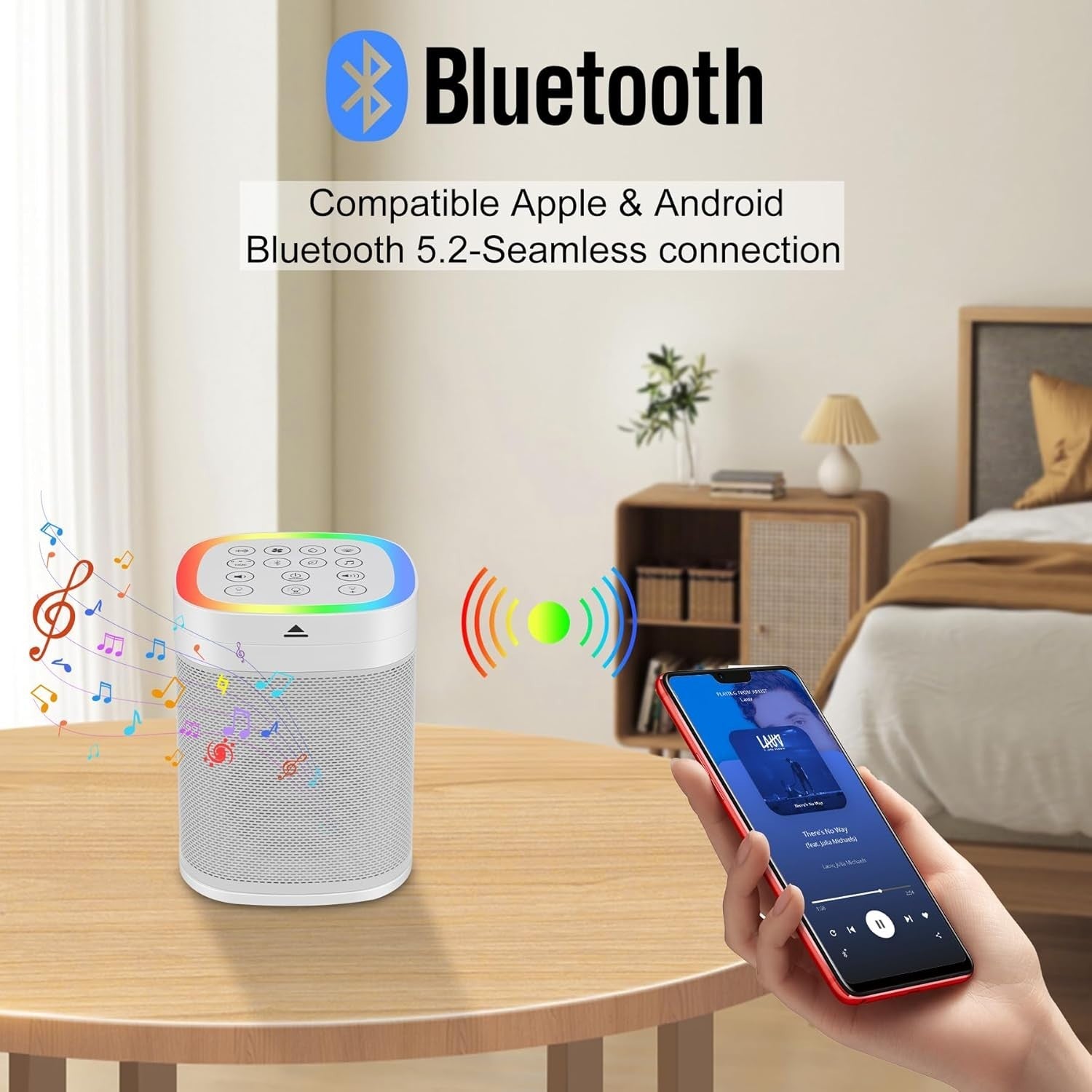 Multifunction White Noise Machine | Bluetooth Speaker & Night Light