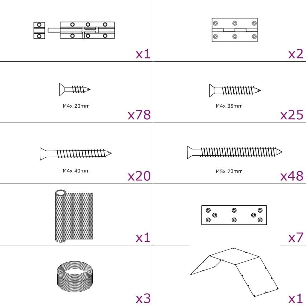 2.68x1x1.9m Metal Walk In Chicken Coop Run Cage