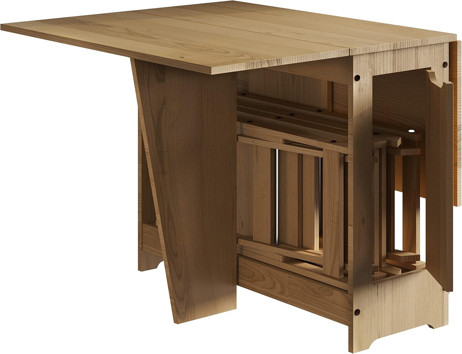 Corona Butterfly Extendable Dining Table Solid Pine Antique Wax 4-6 Seater