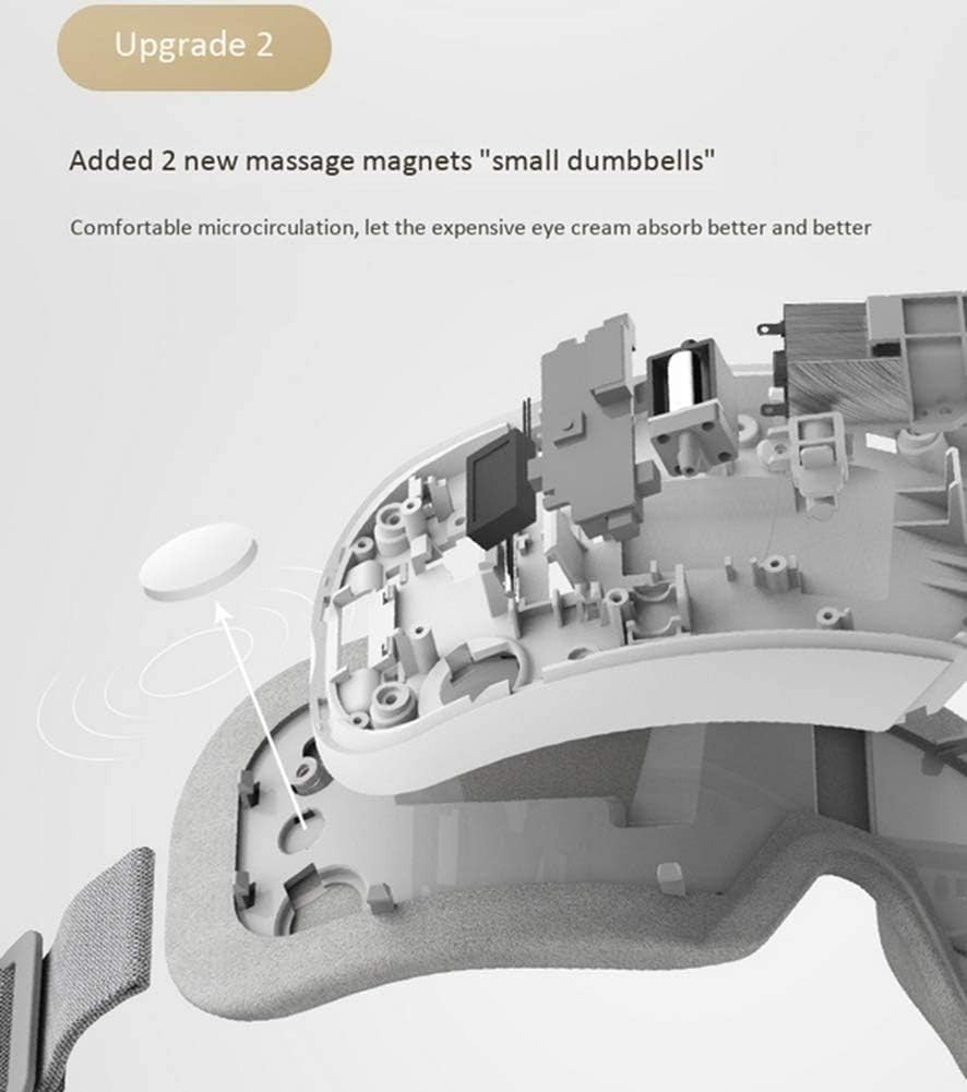 Heated Eye Massager Air Pressure Hot Compress Foldable