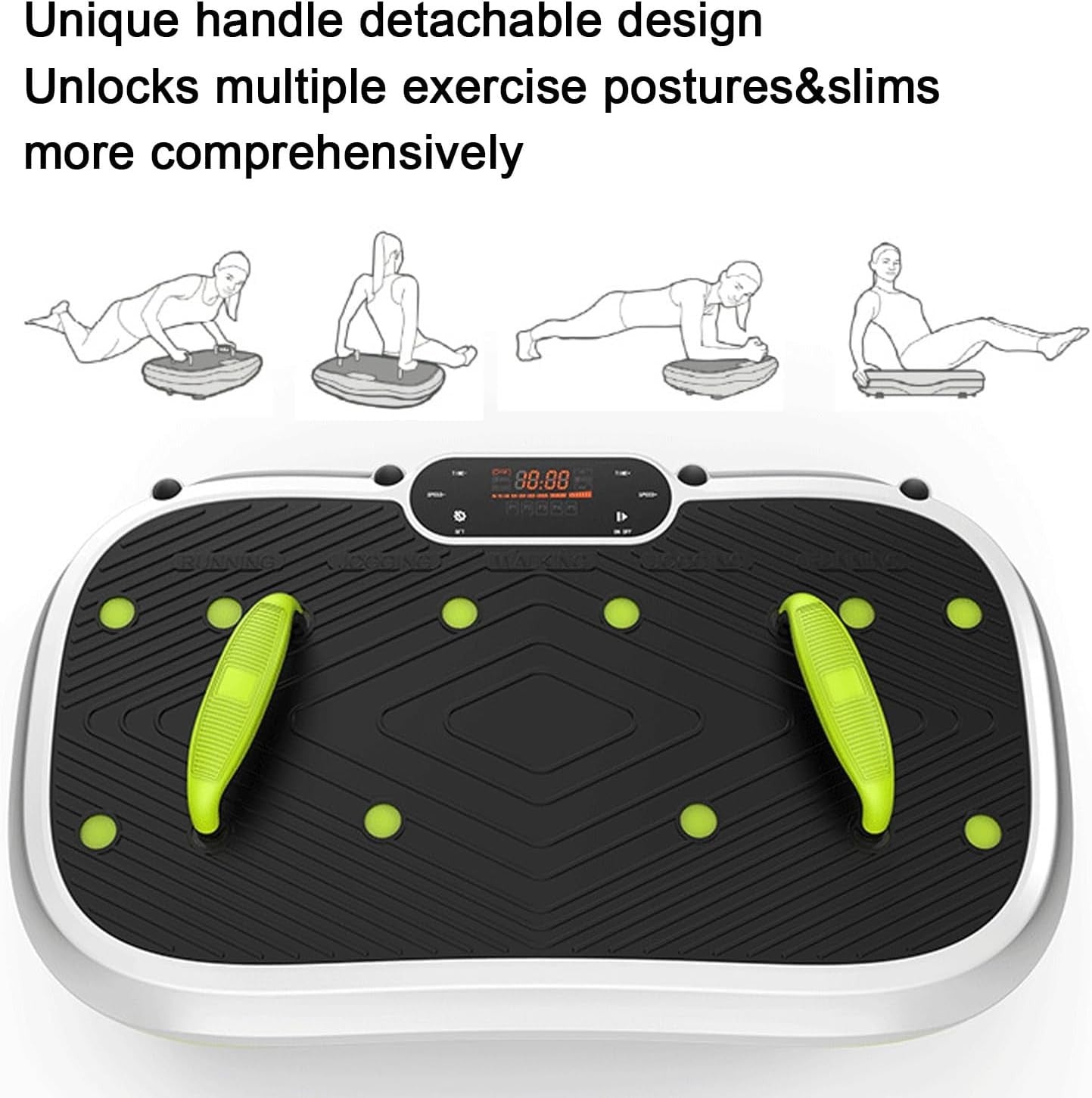 Vibration Plate Exercise Machine Whole Body Workout Bluetooth 150 Levels