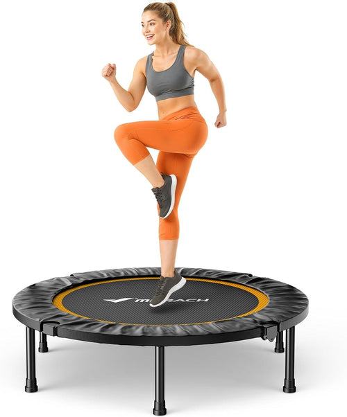 40” Silent Fitness Rebounder Foldable Indoor Exercise Trampoline 330lb