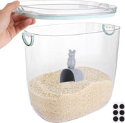 10kg Rice Storage Container Airtight Plastic Bin w Scoop