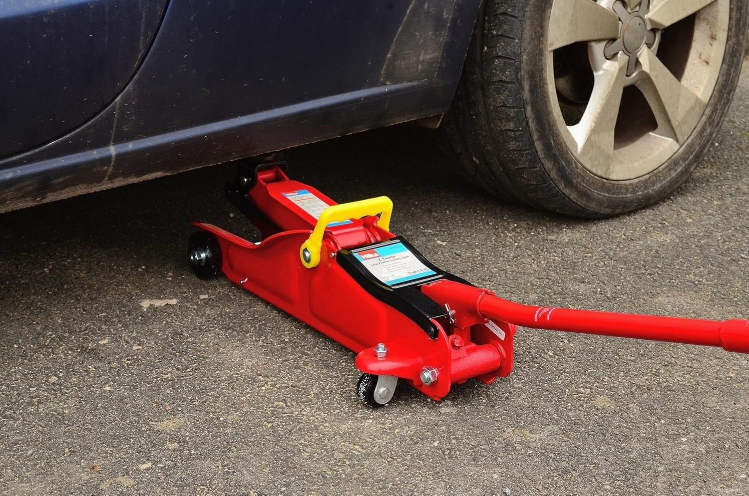 2 Ton Low Profile Hydraulic Trolley Jack 85–330mm Heavy Duty Car Lift Red