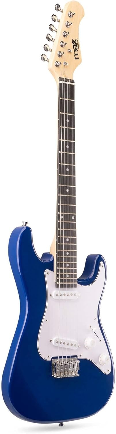 3/4 Junior Electric Guitar Starter Kit Blue w/ Amp & Accessories