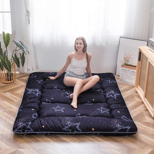 Premium Japanese Floor Futon Mattress - Memory Foam, Portable, Kids & Camping
