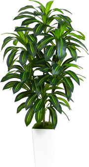 Artificial Dracaena Plant 180cm Tall in White Planter Faux Yucca Tree Home Decor