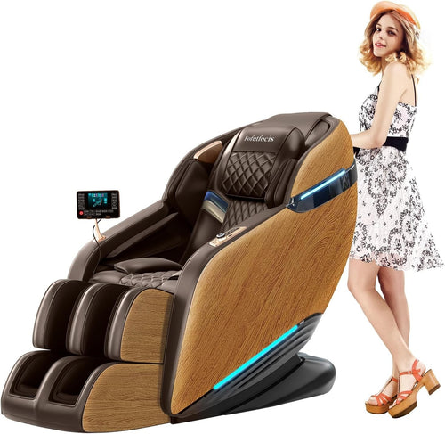Full Body Zero Gravity Massage Chair with Heat, AI Voice, Calf & Leg Relief