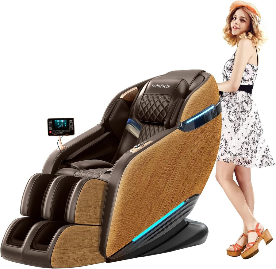 Full Body Zero Gravity Massage Chair with Heat, AI Voice, Calf & Leg Relief
