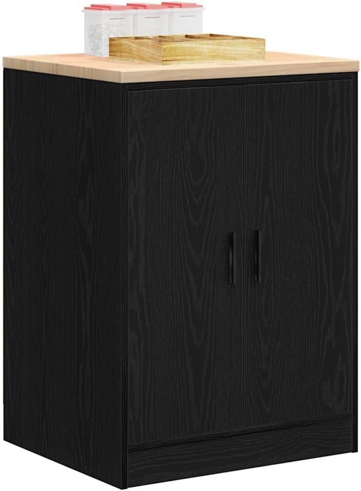 Black Pine Garage Storage Cabinet 60x51x85 cm - Durable Tool Organizer