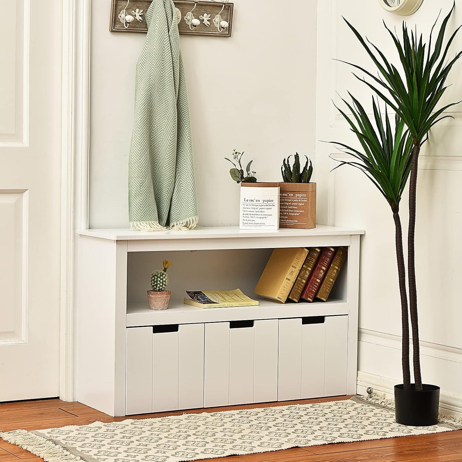 Kids Storage Cabinet with Drawers & Large Shelf – Durable Toy Organizer