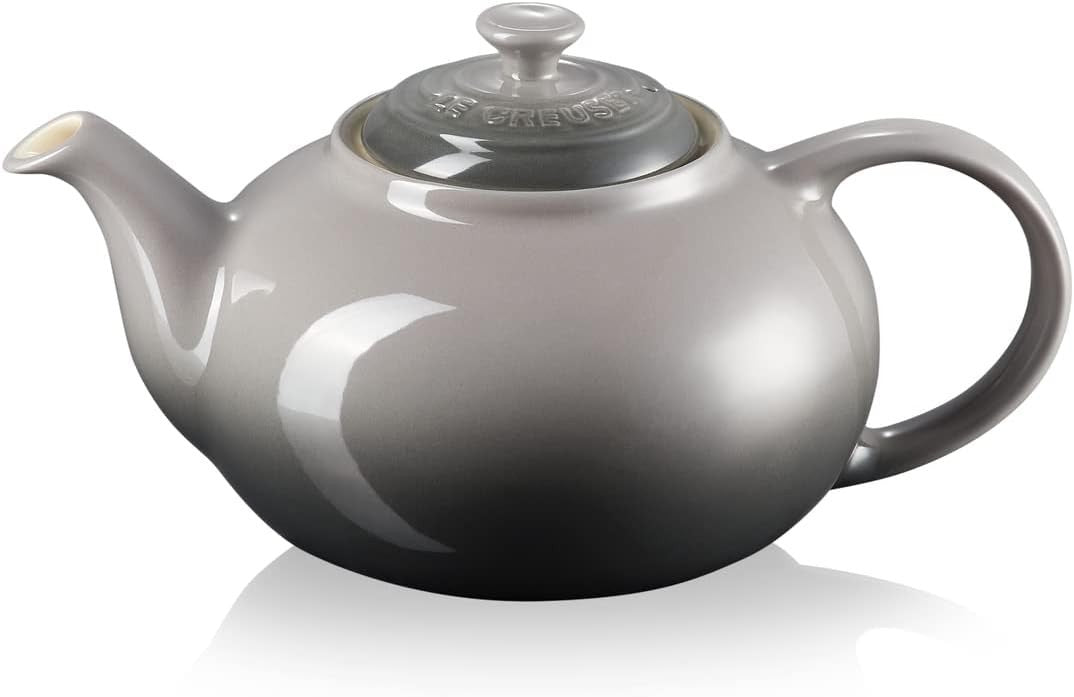 Stoneware Teapot 1.3L Classic Tea Pot Flint Grey Serves 3-4 Cups