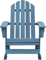 Outdoor Wooden Adirondack Rocking Chair, Weatherproof Patio Seat with Armrests