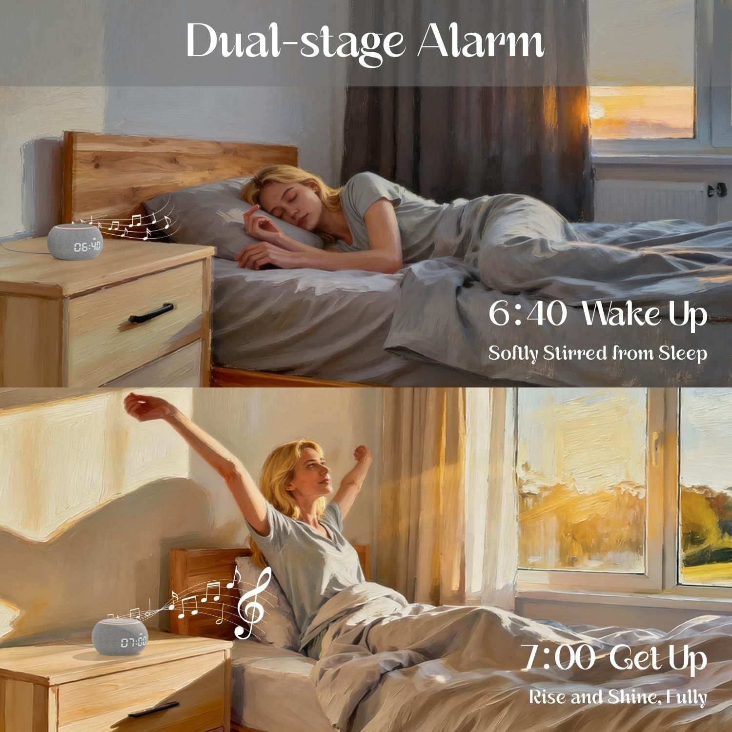 White Noise Machine for Sleep with 507 Sounds, Night Light & App Control