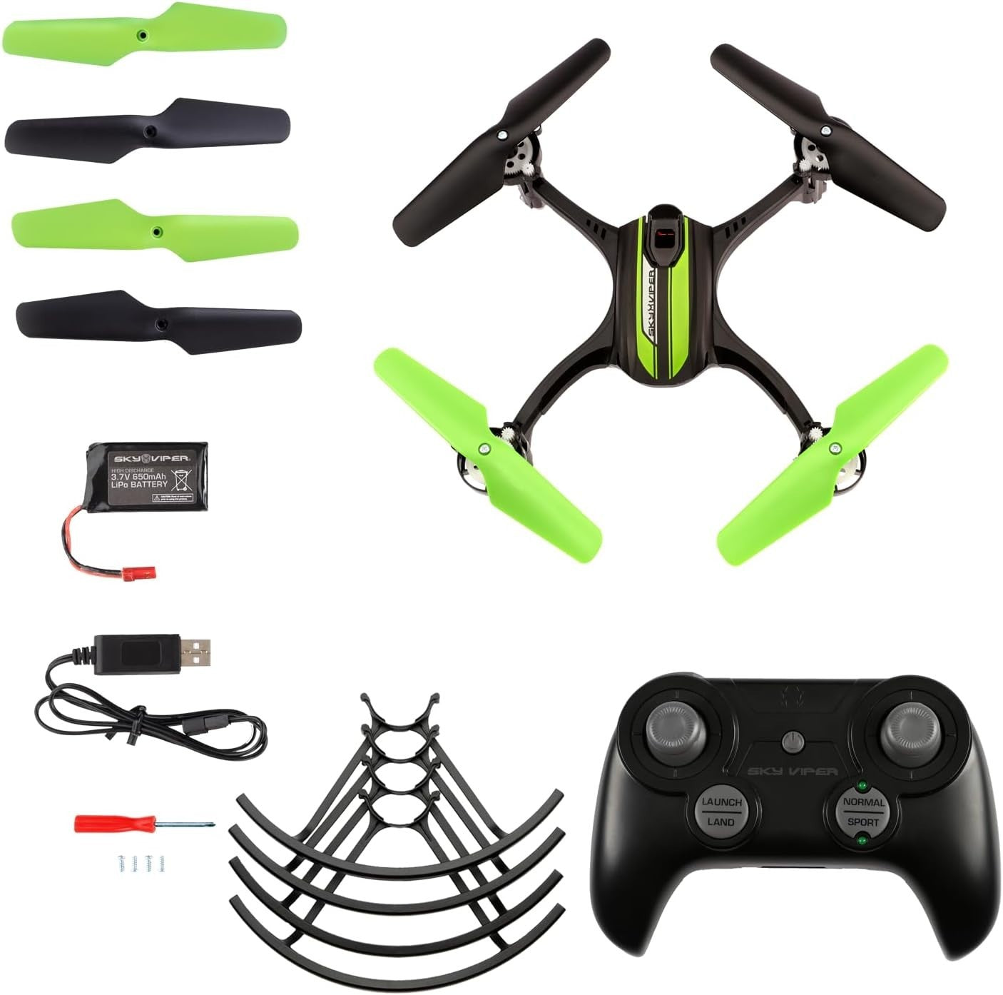 Sky Viper Fury Stunt Drone 1080p Camera Surface Scan Auto Pilot Quadcopter