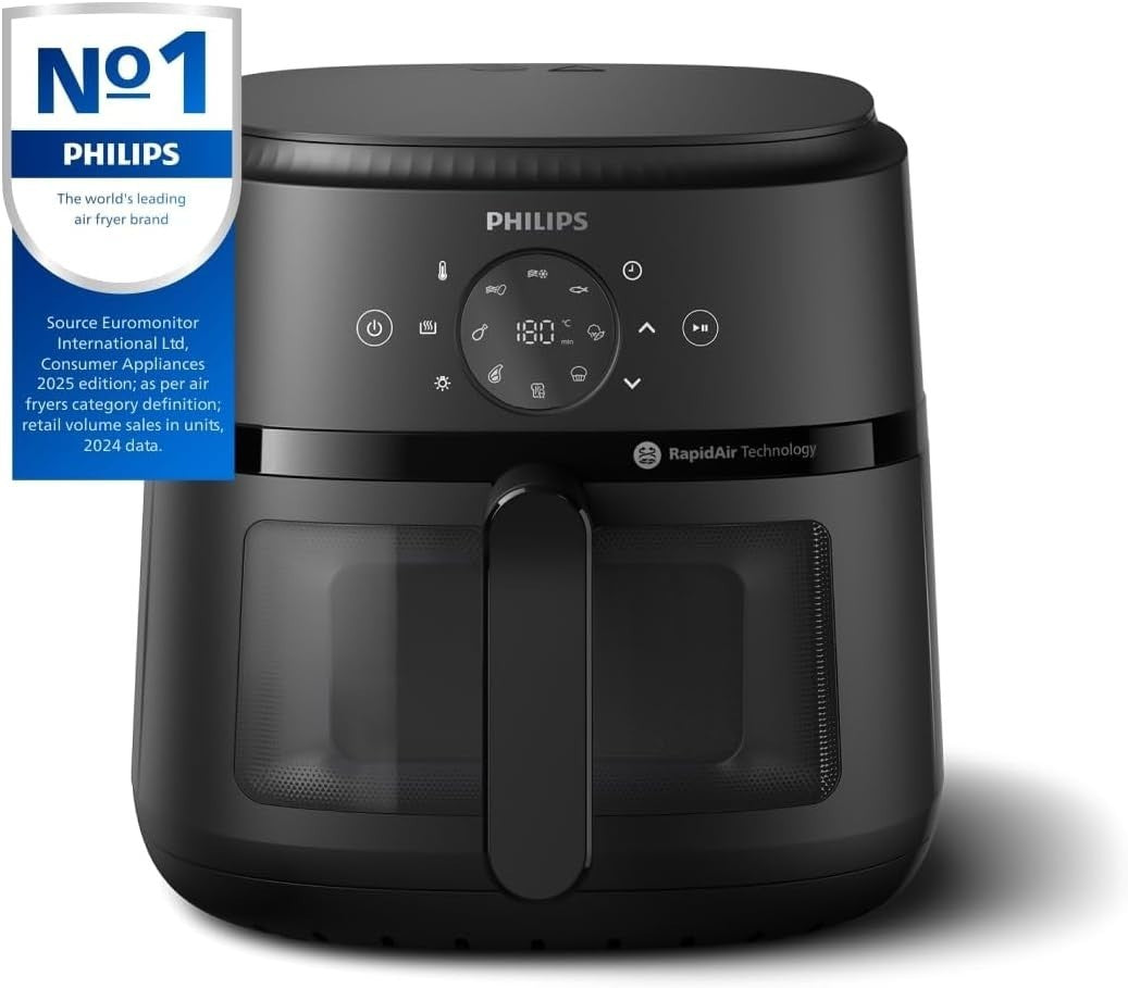 6.2L Air Fryer RapidAir 13-in-1 Window Touchscreen Low-Fat Healthy Cooker