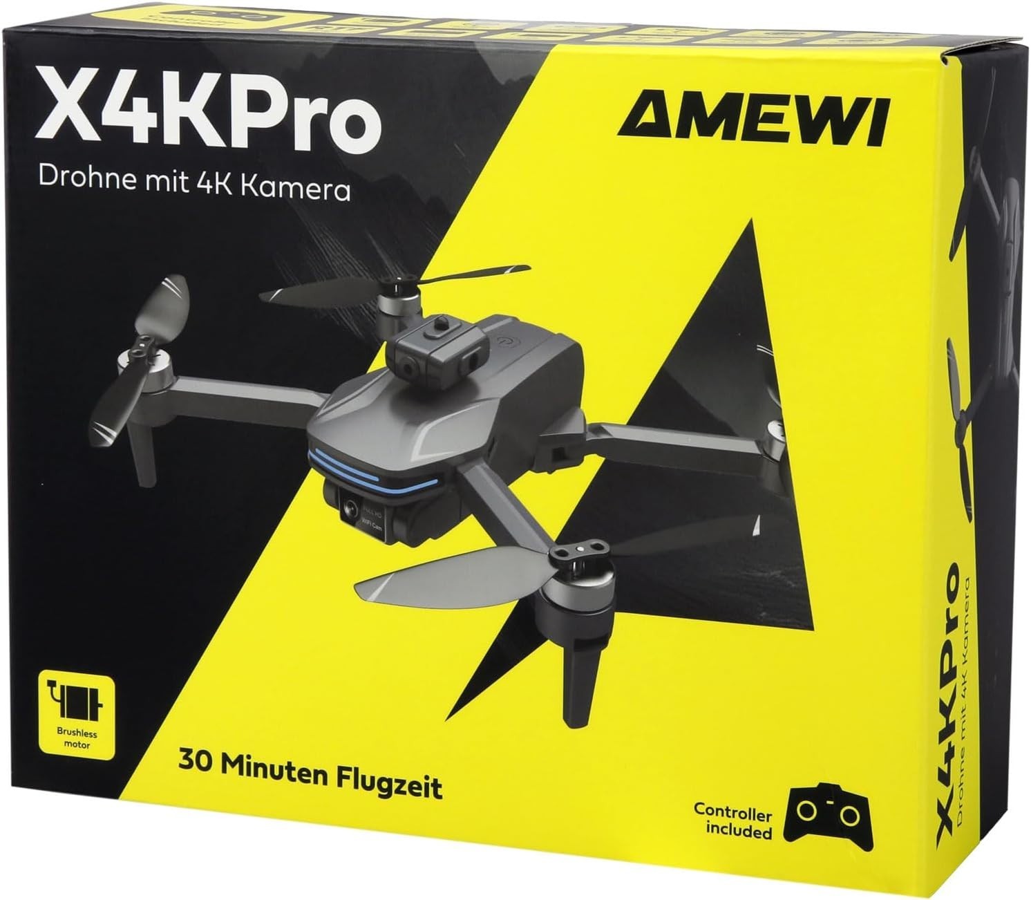 Compact Grey Drone with Camera WiFi Control Lightweight Design for Adults