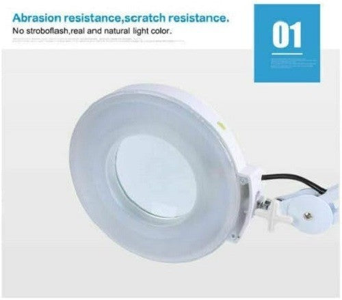 LED Magnifying Floor Lamp 5X Adjustable Medical Beauty Reading Light