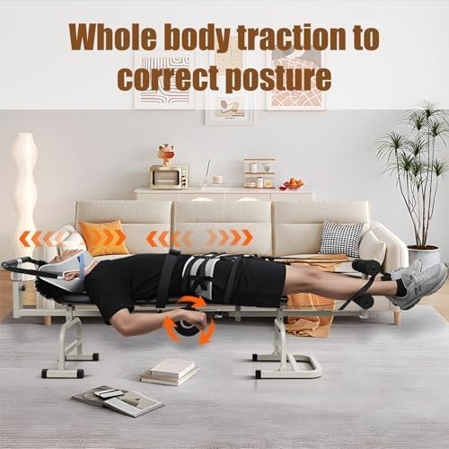 Lumbar Traction Table Spinal Decompression Bed for Back & Neck Pain