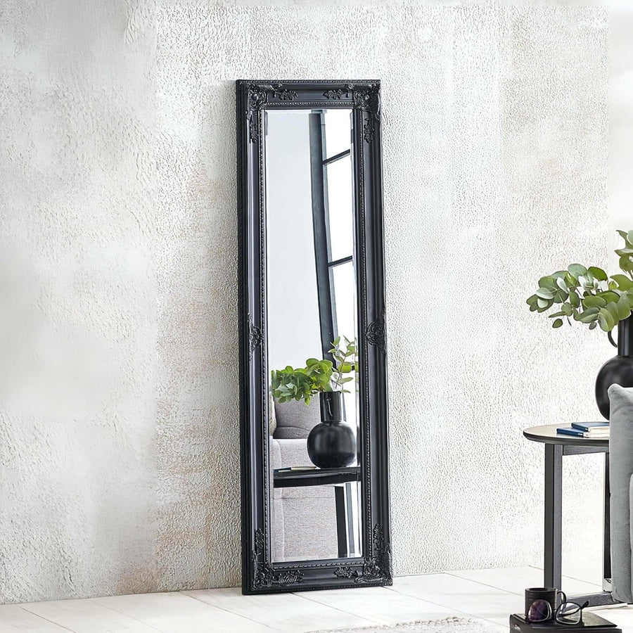 Full Length Antique Wooden Wall Mirror 130x40cm – Bedroom & Living Room