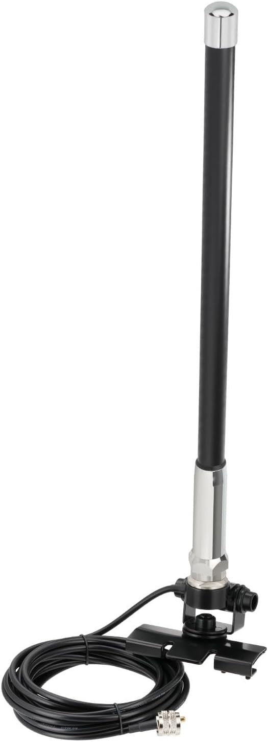 Dual Band VHF/UHF 35cm Mobile Ham Radio Antenna Vehicle Lip Mount