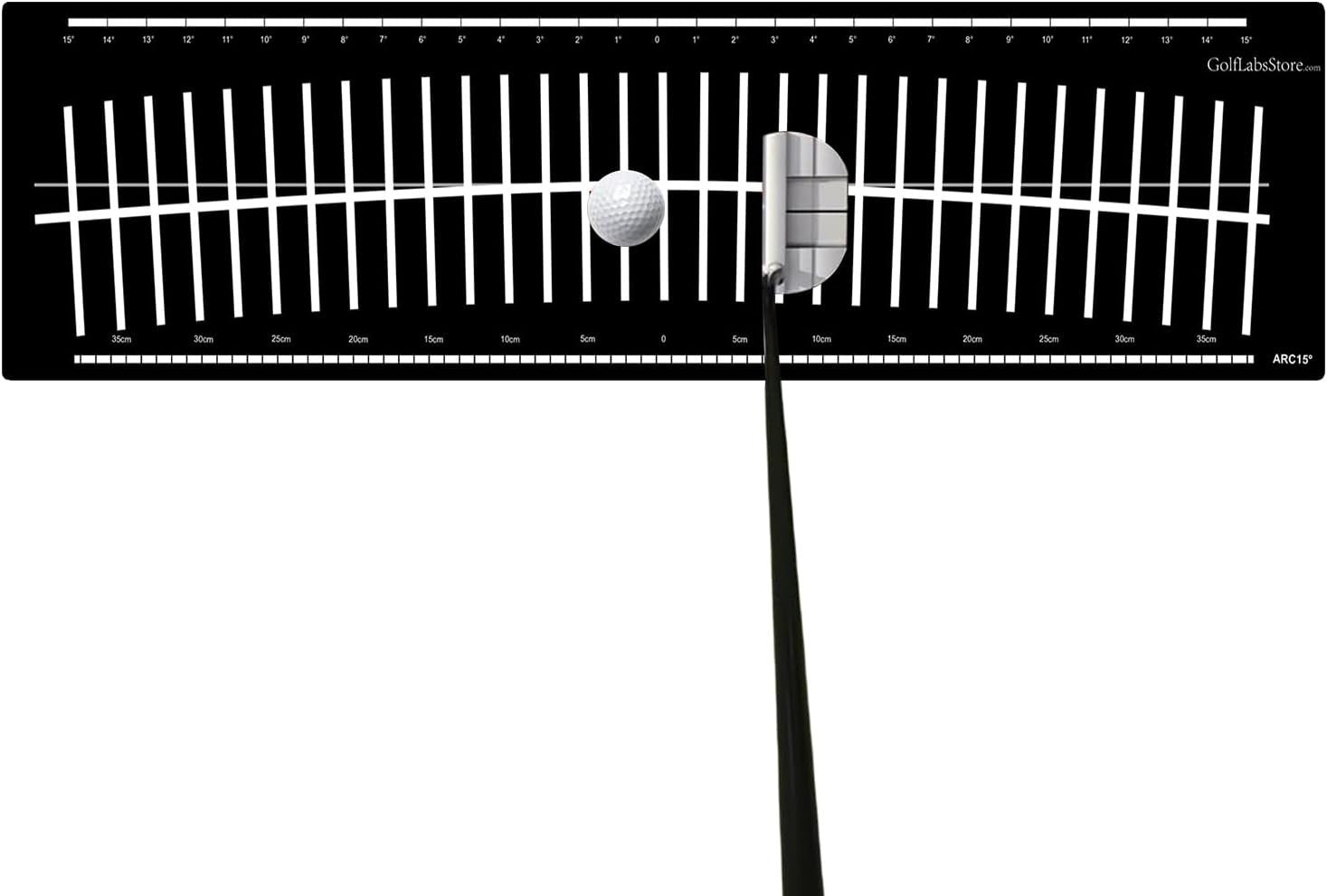 Golf Hitting Mat Alignment Trainer Putting Practice Aid 22in Indoor Outdoor