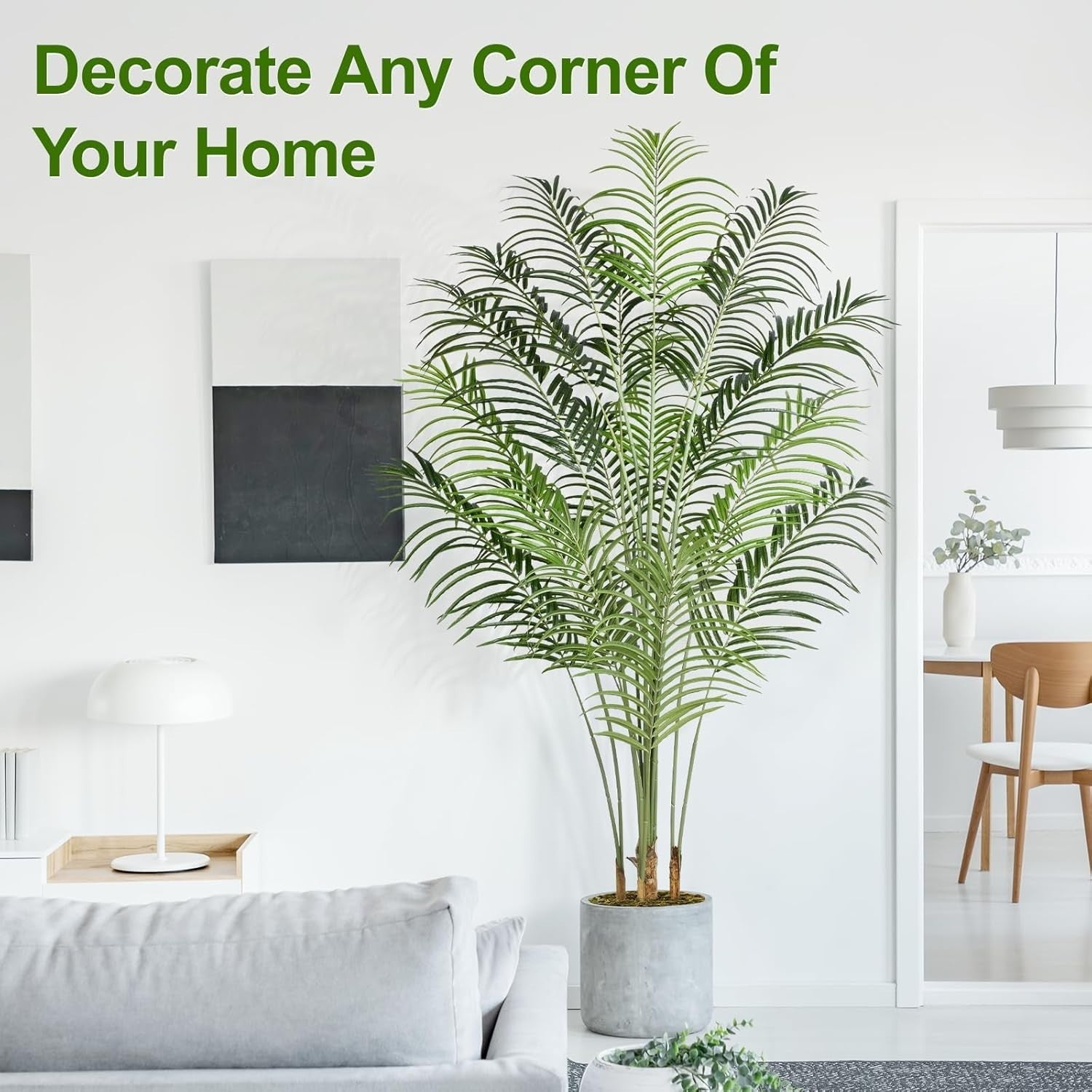 200cm 1pcs Artificial Palm Tree Faux Tropical Indoor Outdoor Home Decor Plant