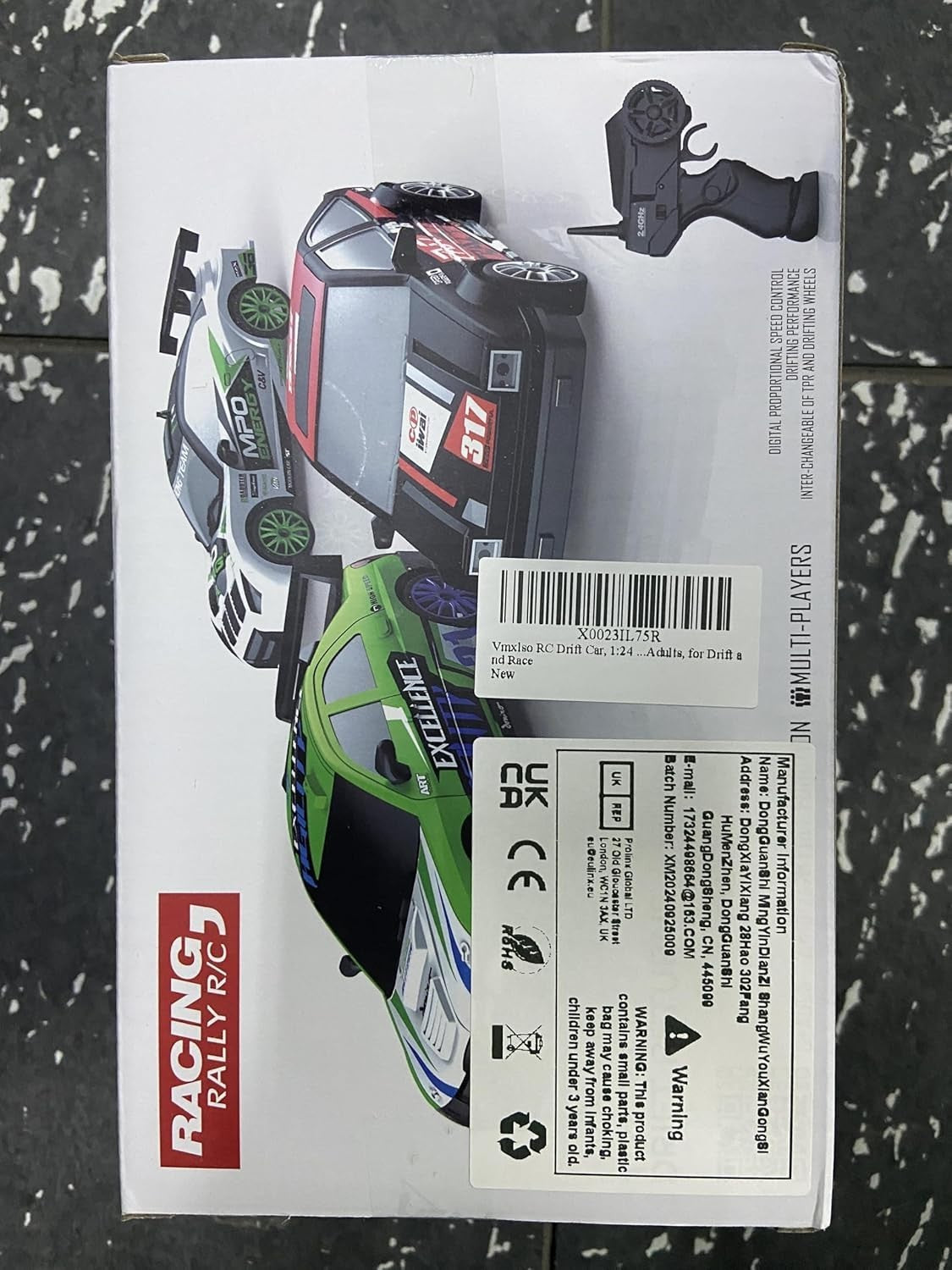 1:24 RC Drift Car 4WD 2.4GHz Remote Control Racing LED Lights 10km/h Toy Gift