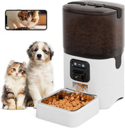 Automatic Cat Feeder Camera WiFi App Control 1080P HD 6L Food Dispenser
