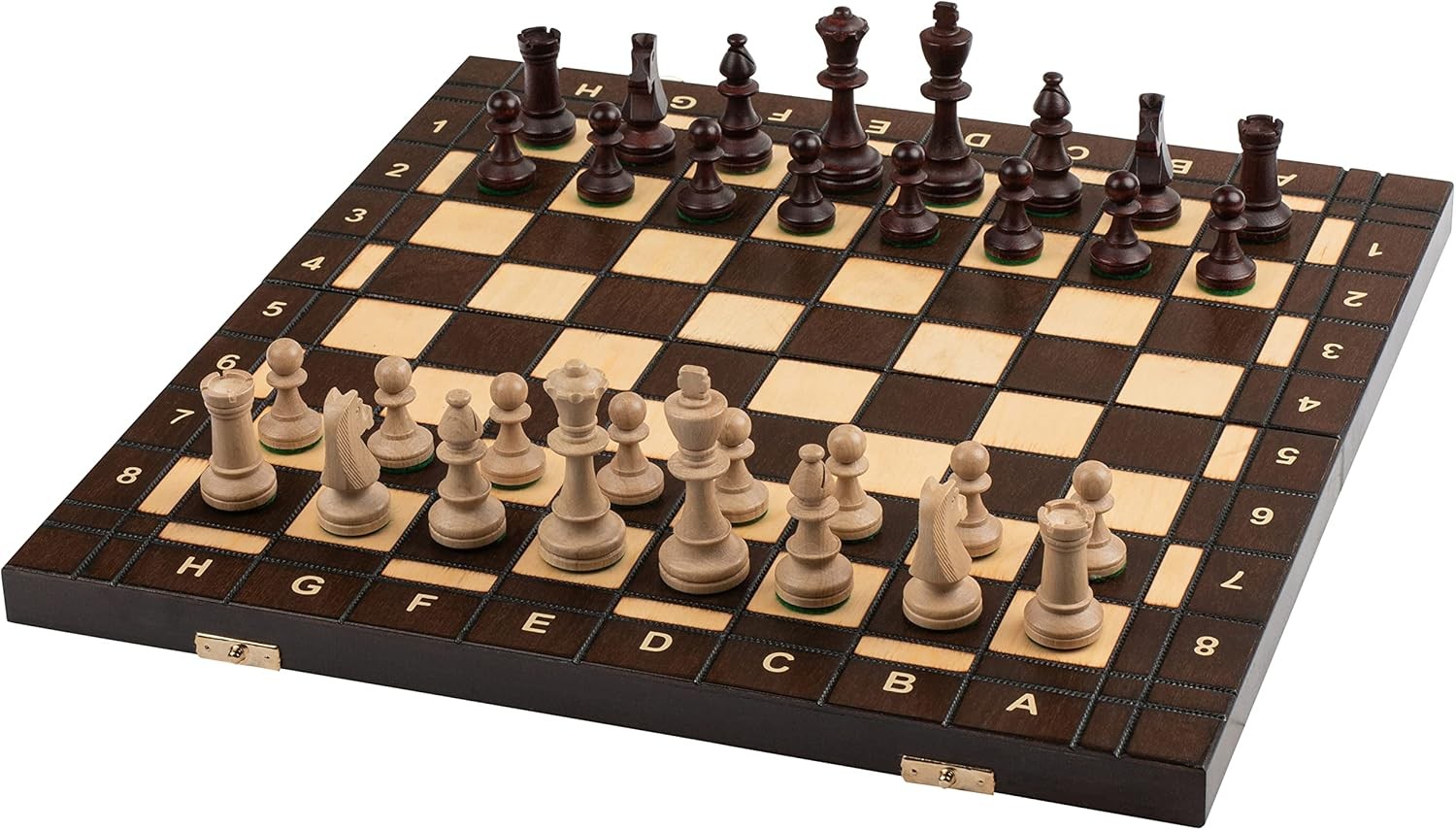 41cm Large Wooden Chess Set | Handmade Tournament Board & Staunton Pieces