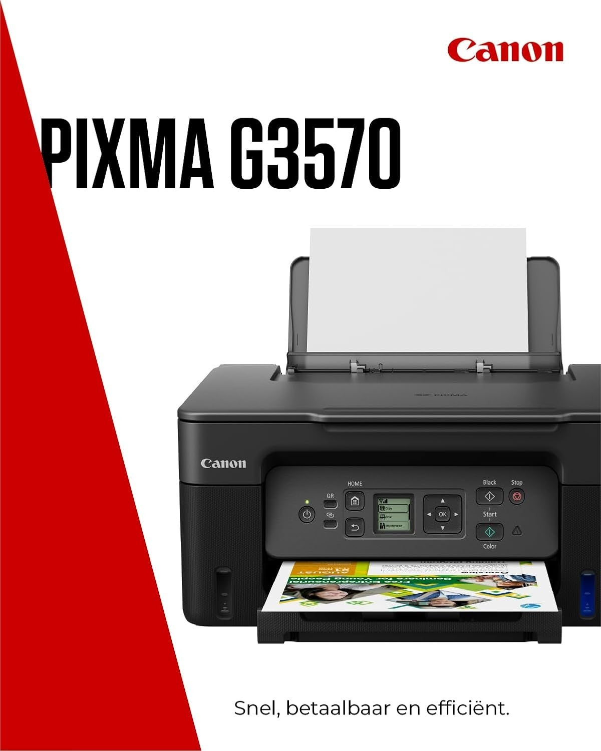 Refillable Ink Tank Wi-Fi Colour Inkjet Printer A4 Copy Scan Duplex Home