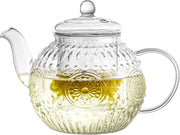 1000ml Glass Teapot with Removable Infuser Stovetop Safe Tea Maker