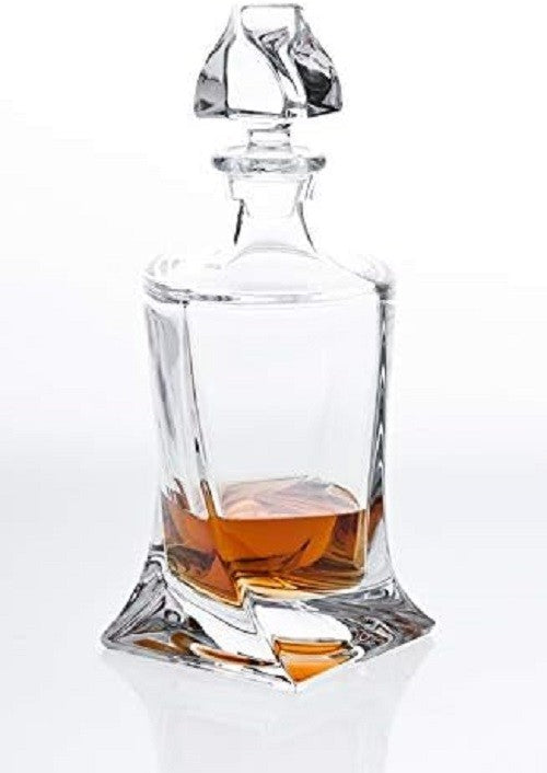 Crystal Whisky Decanter 850ml Premium Lead-Free Glass Elegant Spirit Carafe