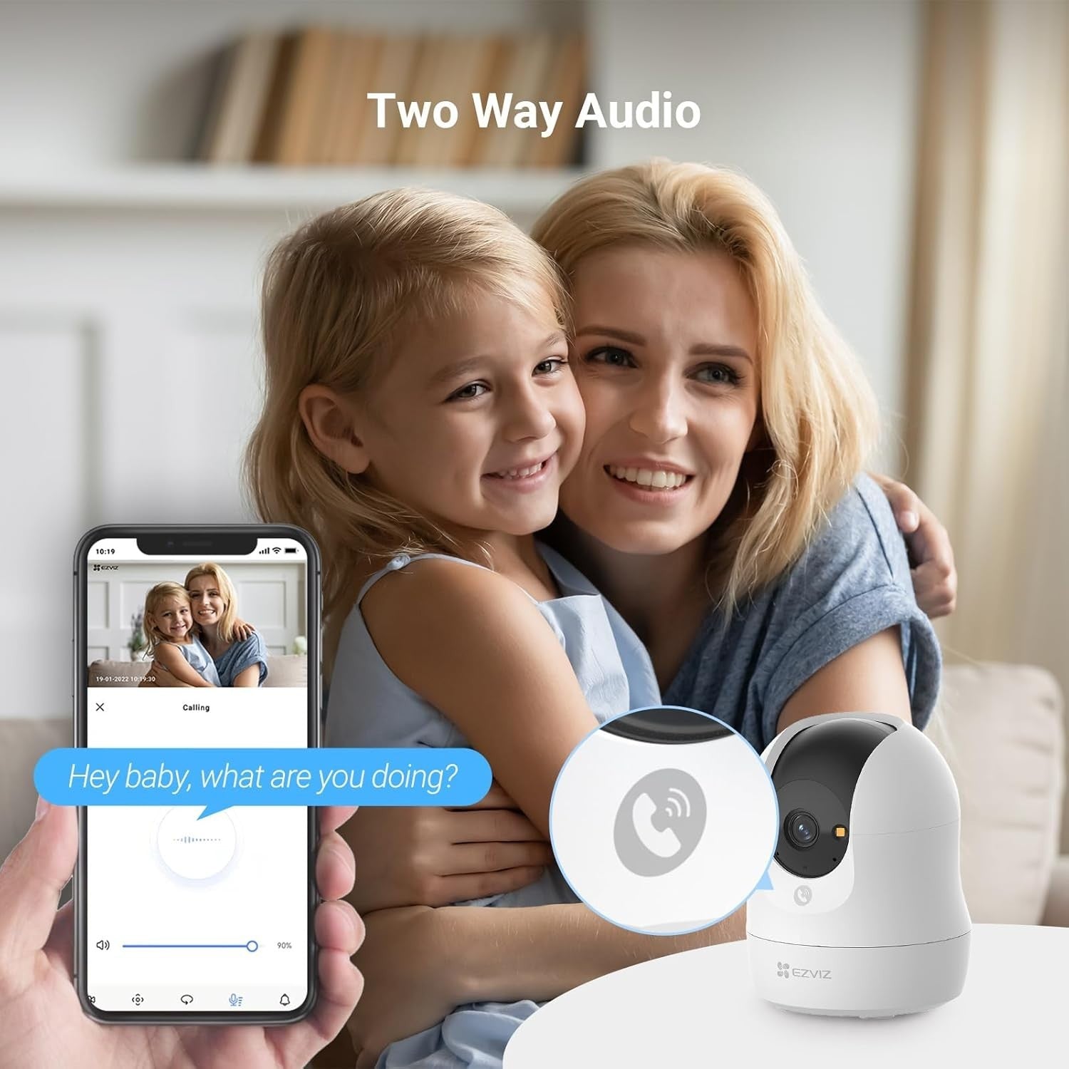 2 Pack 3K Indoor Security Cameras 350° Auto Tracking Color Vision