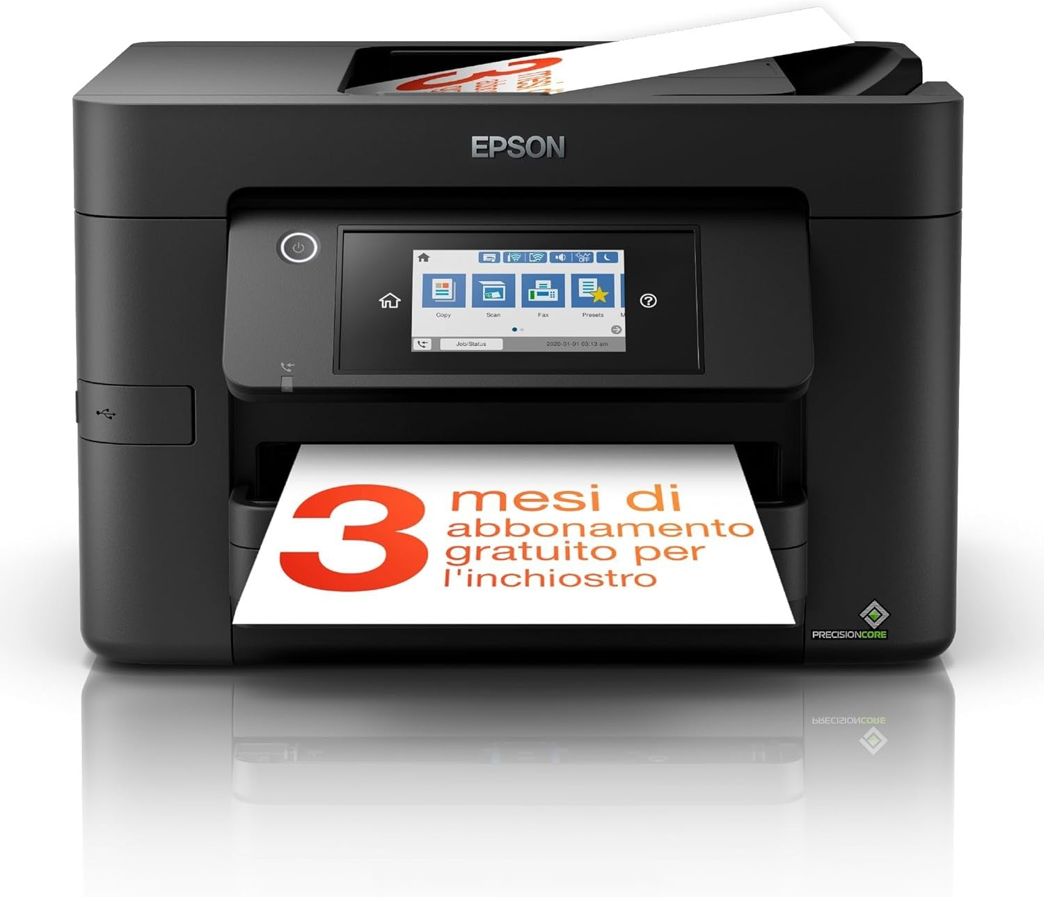 Black A4 Inkjet Multifunction Printer WiFi Auto-Duplex 25ppm