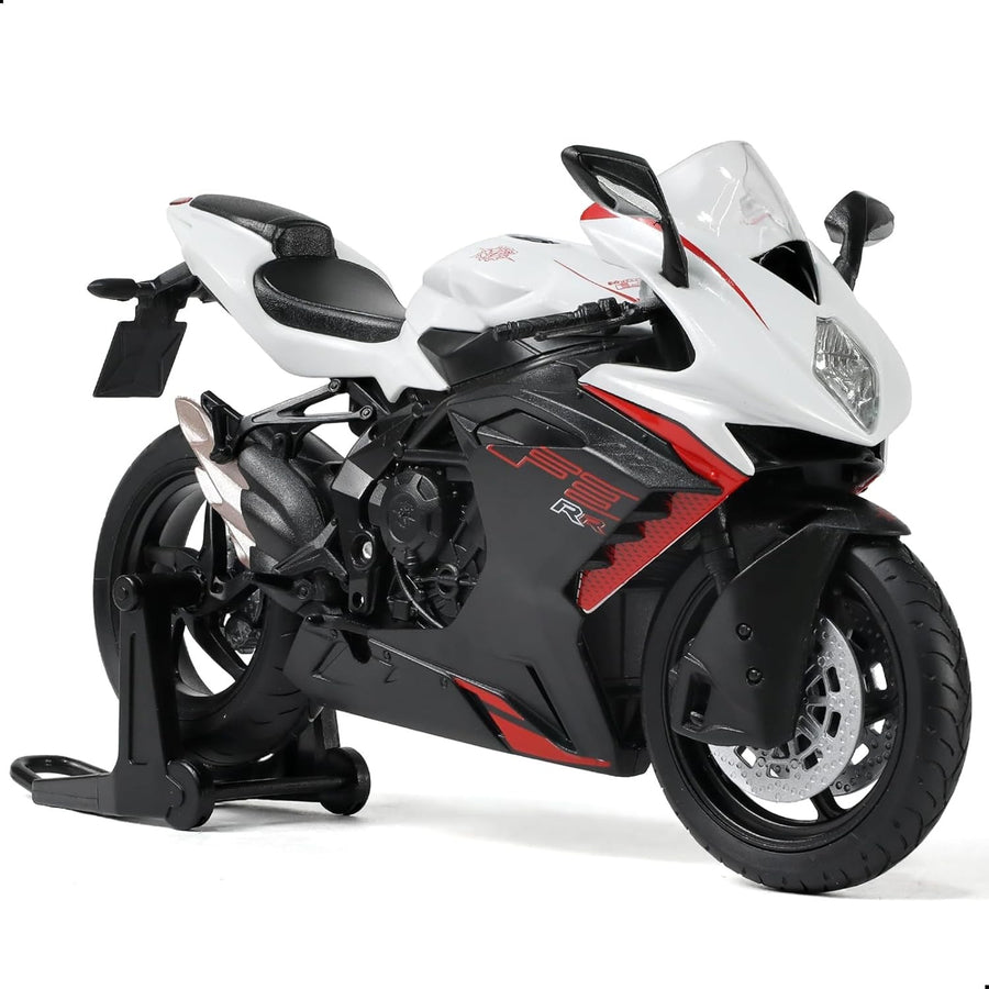 1:12 Diecast Motorcycle Model – No Assembly, Alloy Build, Display Gift Toy
