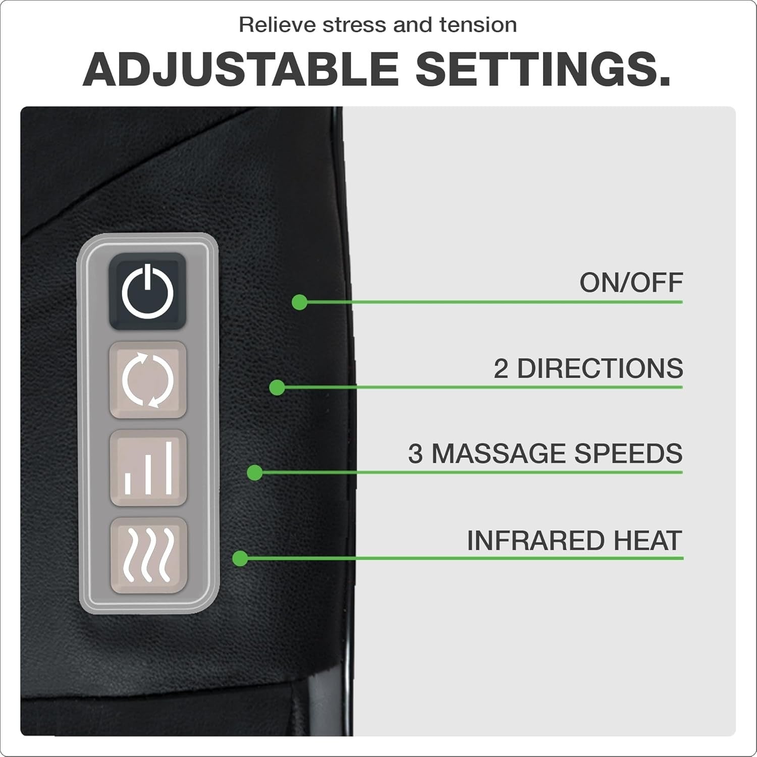 Deep Tissue Neck Shoulder Massager with Heat | Corded Electric Shiatsu Pain Reli