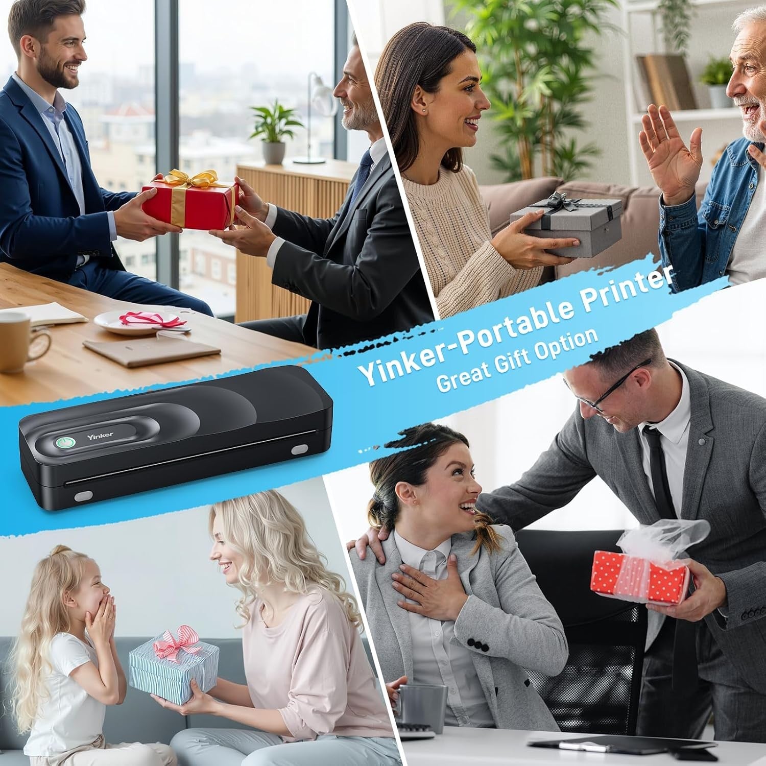 A4 Portable Thermal Printer Bluetooth Inkless Wireless + Case