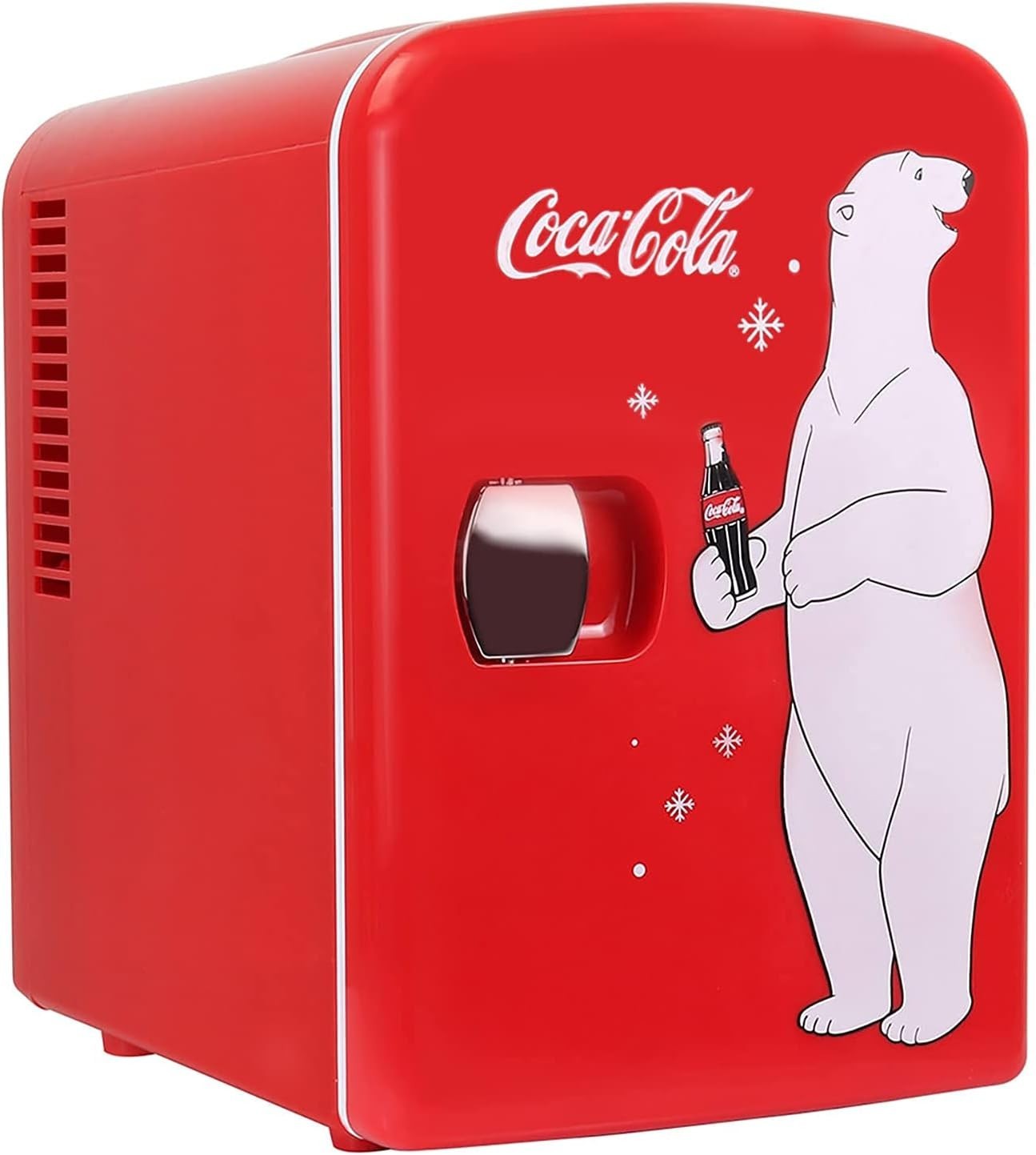 4L Mini Fridge Red Coca Cola Portable Cooler and Warmer Tabletop
