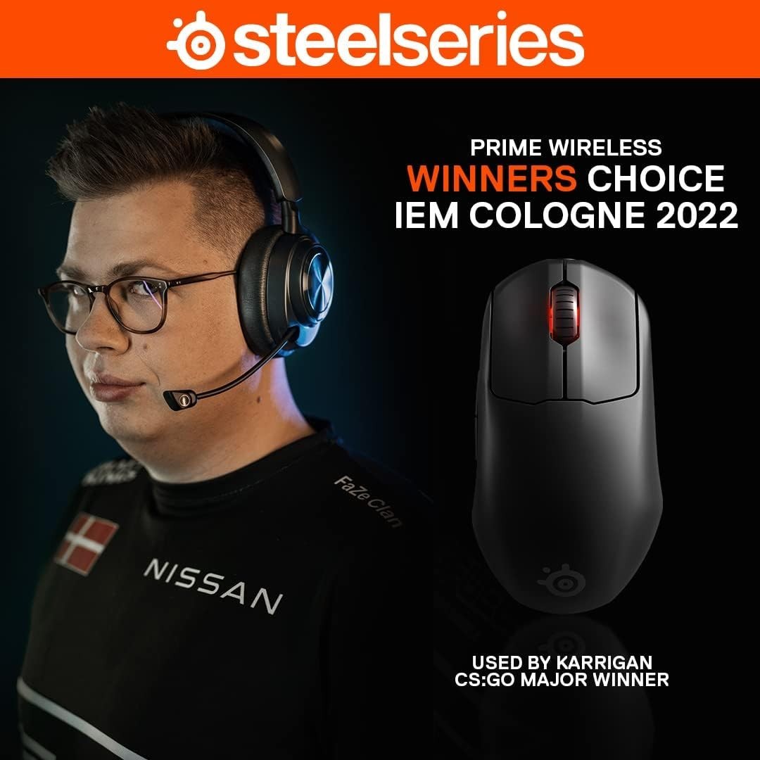Esports Wireless Gaming Mouse 18K DPI 100Hr Battery Magnetic Switch